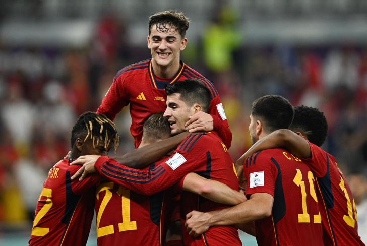 España goleó por 7-0 a la selección de Costa Rica en un histórico partido de la Copa Mundial de la FIFA Qatar 2022. Imagen: REUTERS/Dylan Martinez