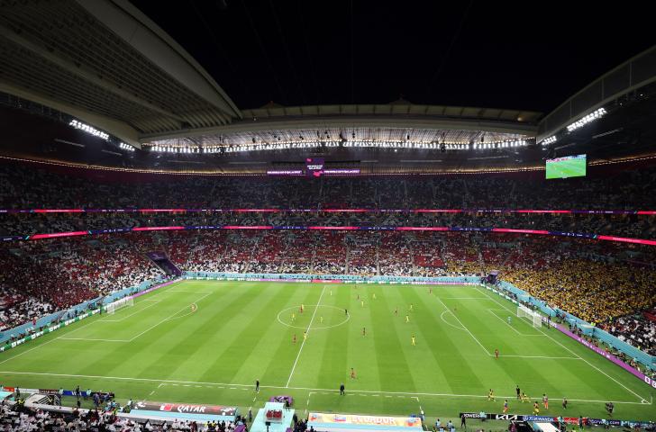 Imágenes previas al inicio del partido inaugural de Qatar 2022