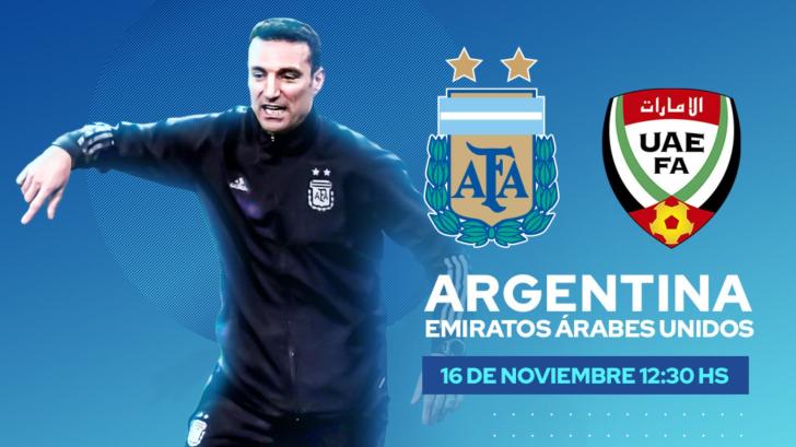 Argentina jugará con Arabia Saudita tras el partido con Emiratos Árabes Unidos.